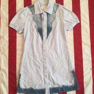 Free People western snap tunic top 0